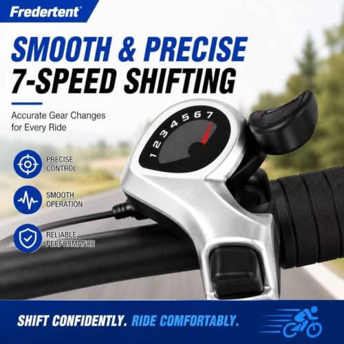 Fredertent TX50-7 7-Speed Right Thumb Shifter with 87in Cable & Gear Window