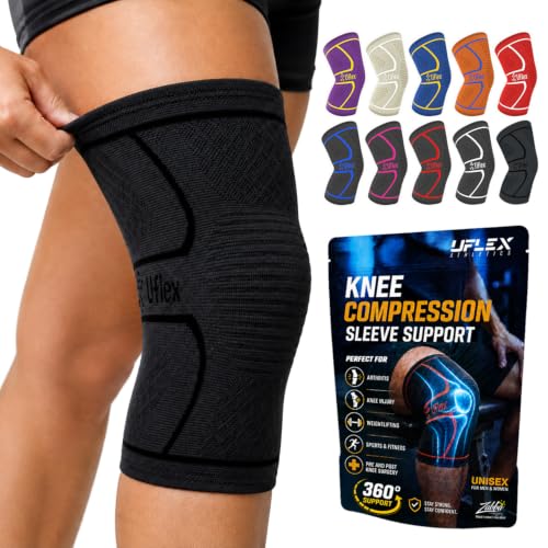 Knee Compression Sleeve for Joint Pain Relief & Support