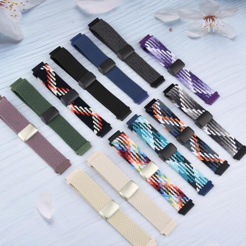 20mm Soft Nylon Sport Watch Band for Garmin Smartwatches - Adjustable Strap
