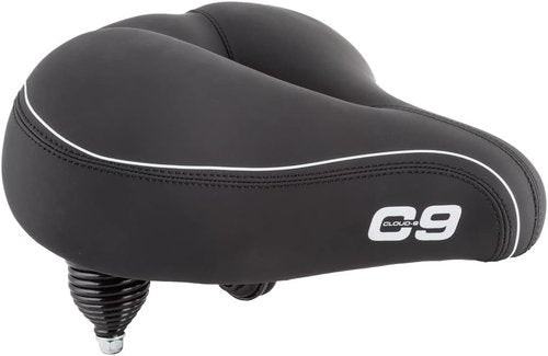 Cloud-9 Cruiser Select Saddle - Comfortable Black Soft Touch Vinyl | 10.5" x 10.75"