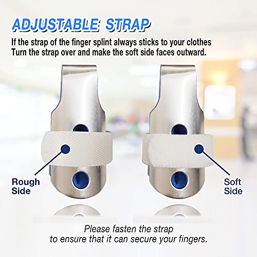 Finger Splint Set - Adjustable Support for Mallet & Trigger Fingers (3 Sizes)