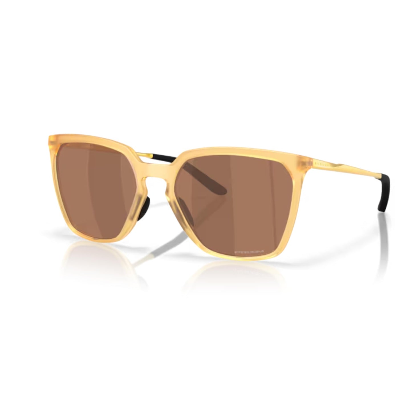 OAKLEY Sielo SQ OO9480 948005 57MM Matte Transparent Light Curry/Prizm Tungsten Rectangle Sunglasses for Women+ Bundle Accessory Leash Kit, Microfiber Pouch