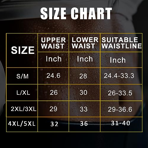 Sweat Waist Trimmer Belt for Women - Deep Blue, Large-X-Large