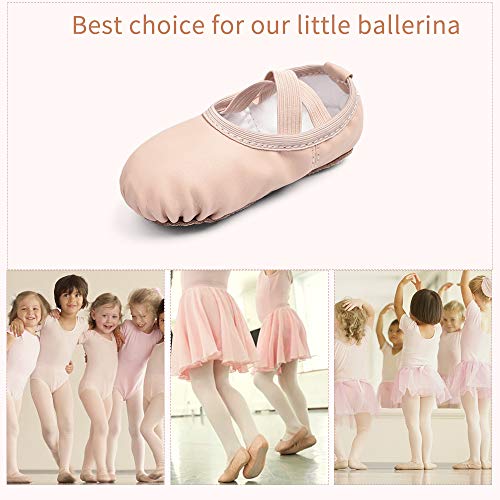 Ballet Shoes for Kids - Professional Dance Slippers, Close-Fit PU