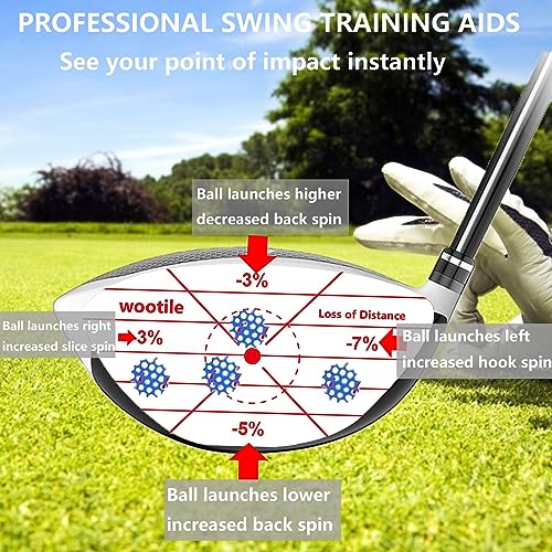 Golf Impact Tape Labels - No Residue Training Aid for Clubs