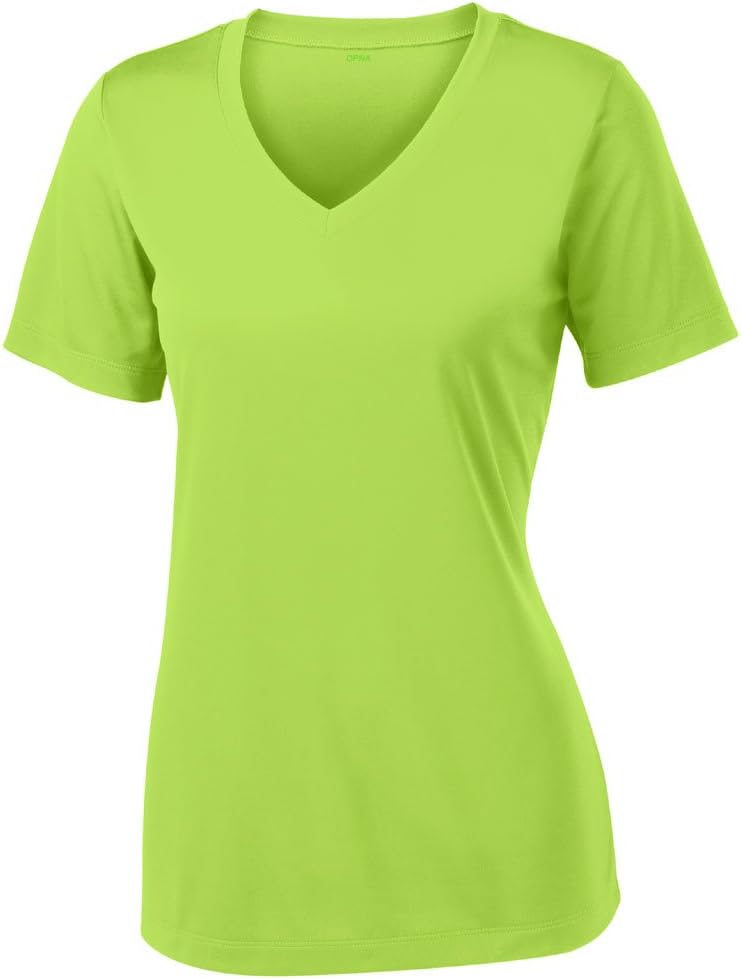Skiennix V-Neck T-Shirts for Women - Athletic Short Sleeve Workout Top with UV Protection & Quick Drying