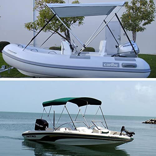 2 Pack Heavy Duty Adjustable Bimini Top Straps for Boats - Black