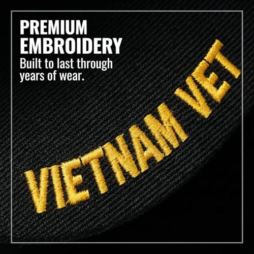 Vietnam Veteran All Gave Some Gave All Black Adjustable Baseball Cap - Patriotic Hat