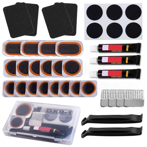 Bike Tire Repair Kits - Bycicle Inner Tube Puncture Patch Kit with