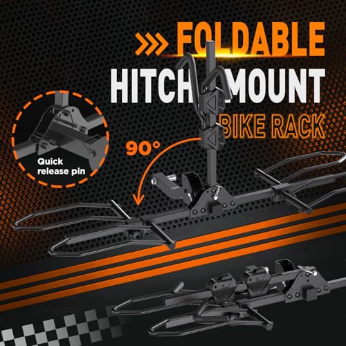 Heavy-Duty 2-Bike Hitch Rack for Ebikes & Fat Tire Bikes