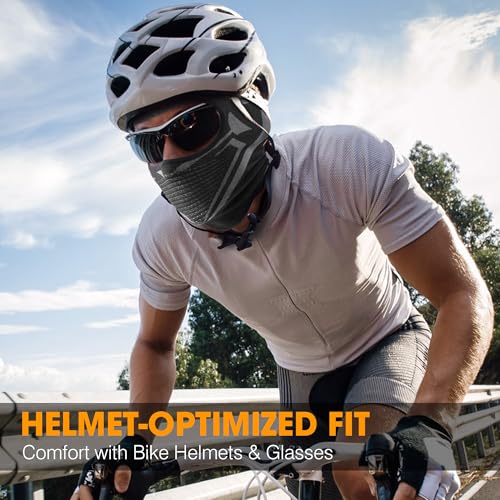 Motorcycle Ski Mask Balaclava Face Mask for Men - Black