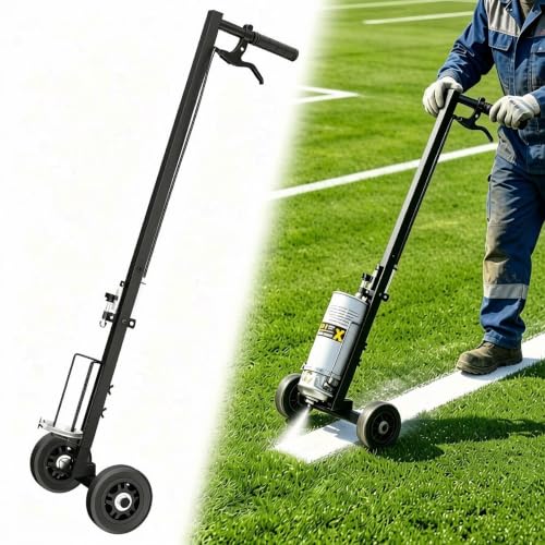 Dual-Wheel Line Painting Wand with Inverted T-Tip Nozzle