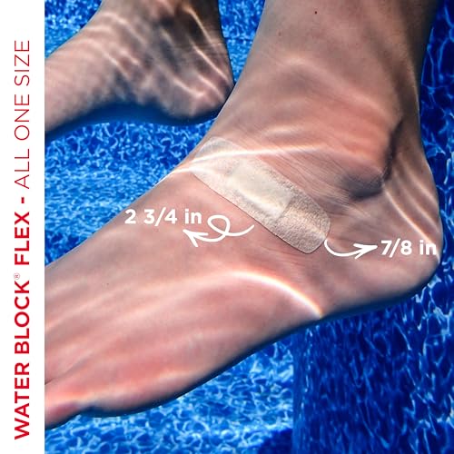Waterproof Adhesive Bandages - Flexible Fabric Wound Care, 20 Count