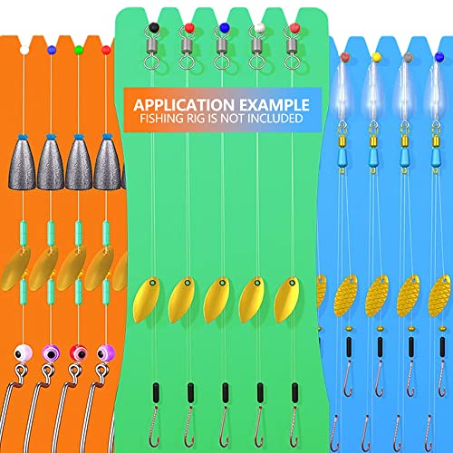 Fishing Leader Line Holder Foam Board - 14 x 6cm, Pack of 10 with Pins