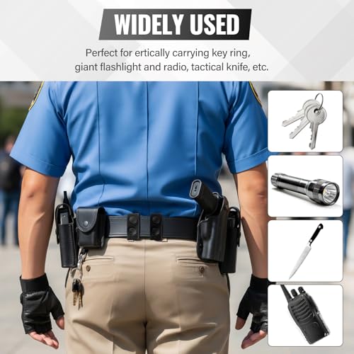 8PCS Heavy-Duty Tactical Belt Keepers with Double Snaps