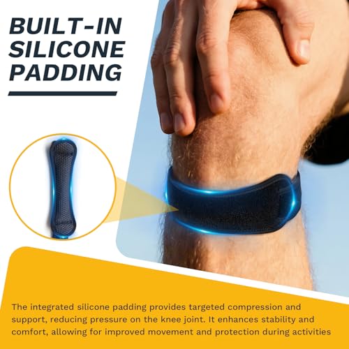 Adjustable Patellar Tendon Support Strap - M/L for Knee Pain Relief