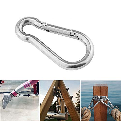 Heavy Duty Steel Snap Hook - 3.1 Inch, Set of 4, 396lb Capacity