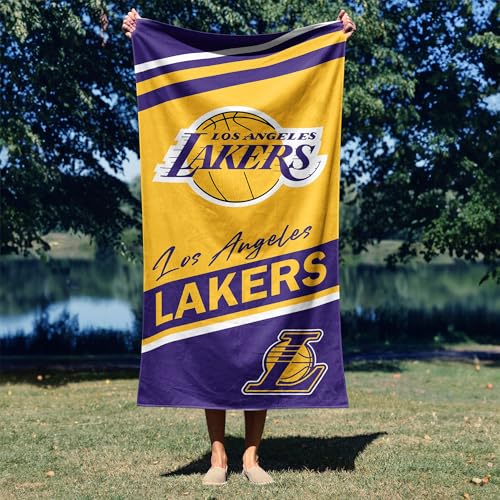 Los Angeles Lakers Microfiber Beach Towel - 30 x 60 Inches