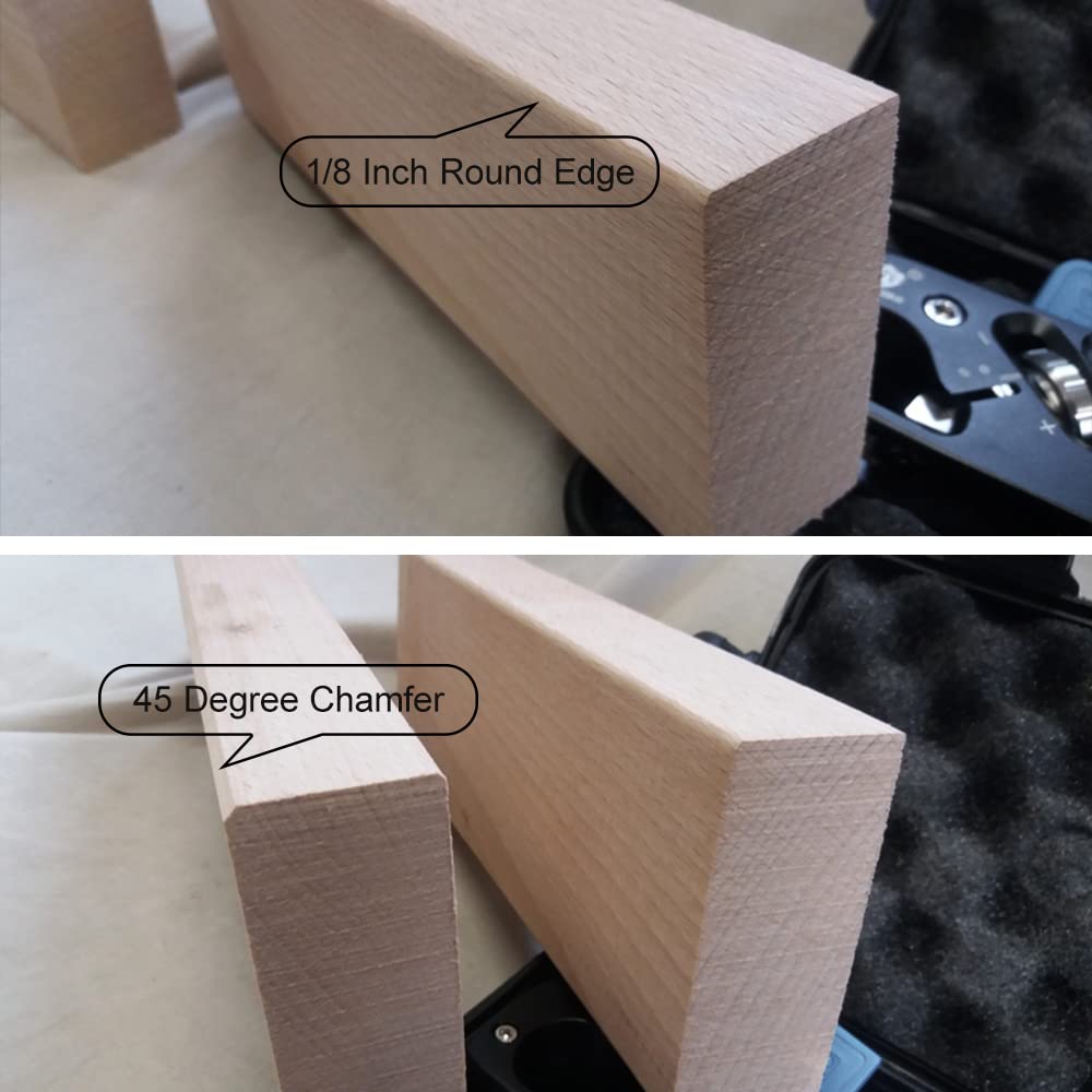 HONGDUI DJ11S Chamfer Plane Edge Plane Corner Plane Quick Edge Trimmer Chamfering Tool with 12 Cutter Heads for Woodworking