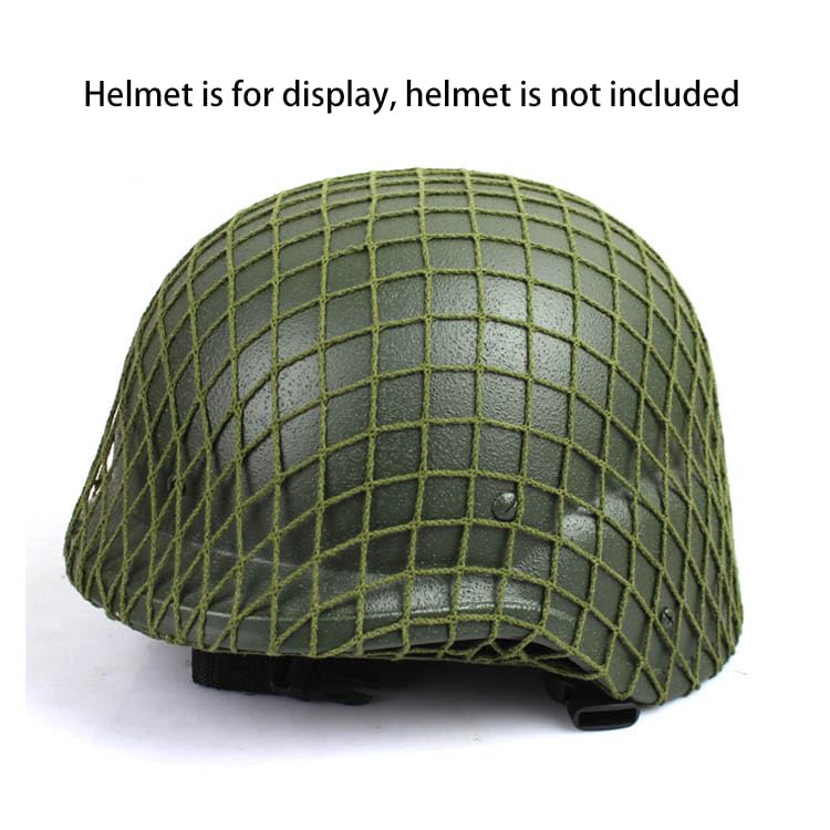 Airsoft Helmet Net Cover - Army Green Camouflage for M1 M35 M88 MK1 MK2 GK80