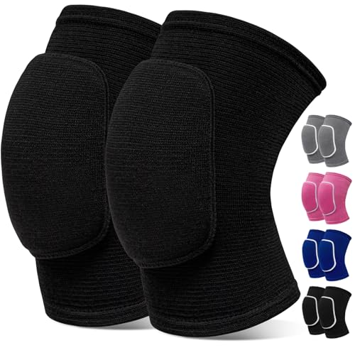Volleyball Knee Pads for Women, Men & Kids - Small, Black