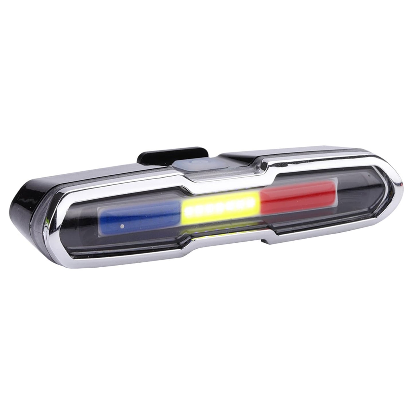 USB Rechargeable Tail Light, LED Night Cycling Bike Warning Rear Tail Light with 5 Modes for Cycling Safety(Red & Blue & White)