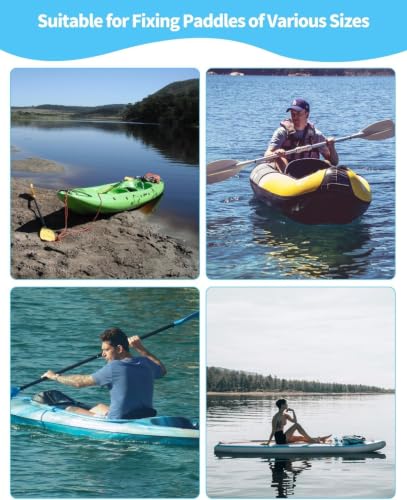 6 Pack Kayak Paddle Holder Clips - Durable Paddle Board Accessories