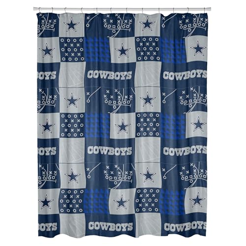 NFL Dallas Cowboys Colorblock Shower Curtain - 72" x 72"