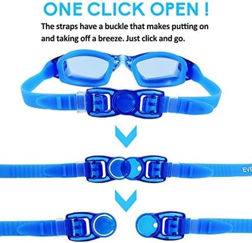 EverSport Swim Goggles Pack of 2 Swimming Goggles Anti Fog for Adult Men Women Youth Kids