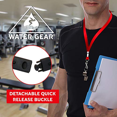 Durable Pull-Away Wrist Lanyard for Keys and Whistles - Red