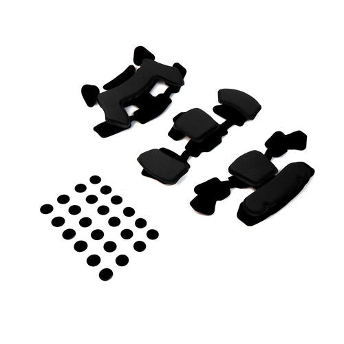 PAXLAMB Tactical Pad Replacements Airsoft Helmet Pads 33PCS/Set Internal Memory Cushion Accessories Foam Pads Liners Protective Mat for ACH MICH Team Wendy FMA EXF Helmet (Black Black)