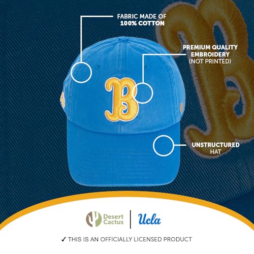 Desert Cactus UCLA Bruins Embroidered Baseball Hat - One Size Blue