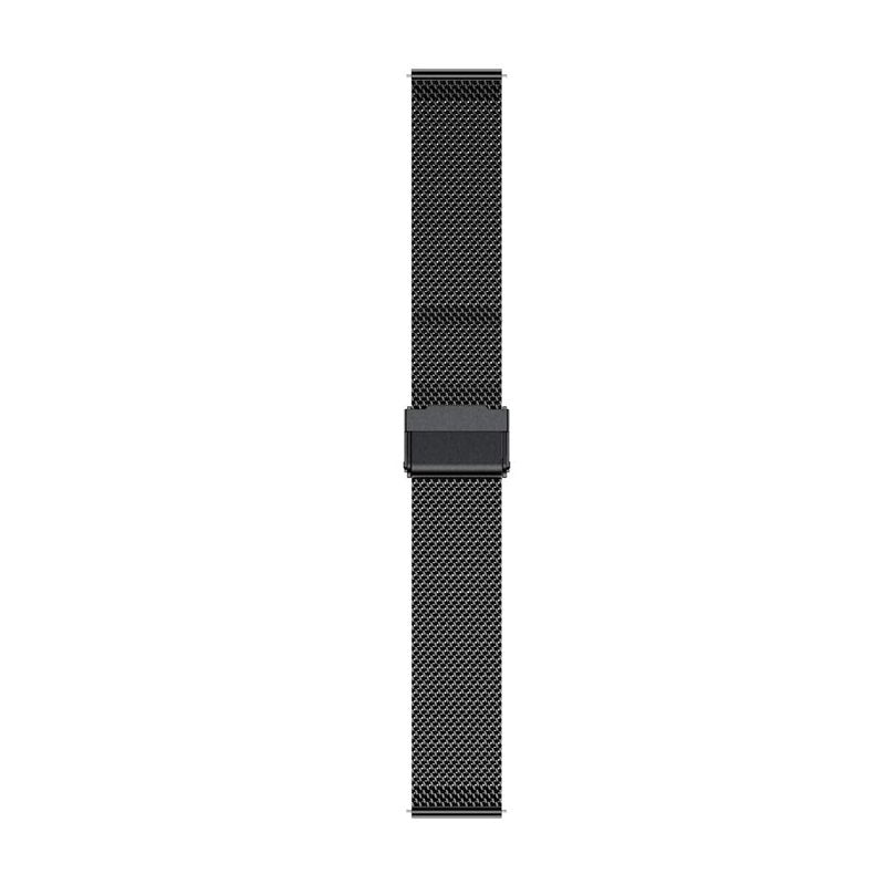 YEEJOK 22mm Bands Compatible for Fossil Men's Gen 6/5E 44mm/ Gen 5 LTE/Carlyle/Garrett/Women's Julianna/Gen 4 Explorist HR, Metal Woven Milanese Band & Leather Strap, Black+Brown