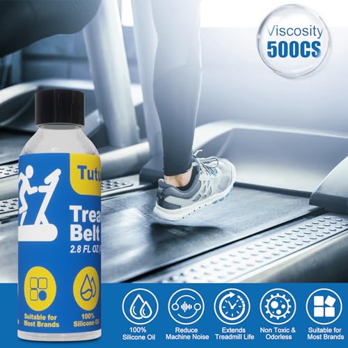 Silicone Treadmill Lubricant Oil Kit - 100% Pure Silicone, 500CS