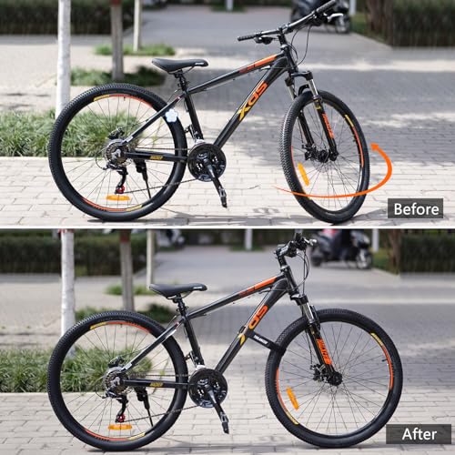 Bike Wheel Stabilizer Straps - 26'' x 1.5'' (2-Pack, Black)