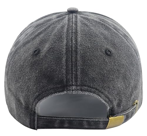 Black GzacDeope American Flag Veteran Baseball Cap for Men & Women, Adjustable Cotton Leather Patch, Patriotic Military Hat