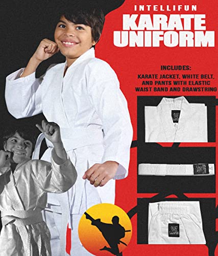 Kids Karate Uniform with Belt - Durable White Gi for Martial Arts