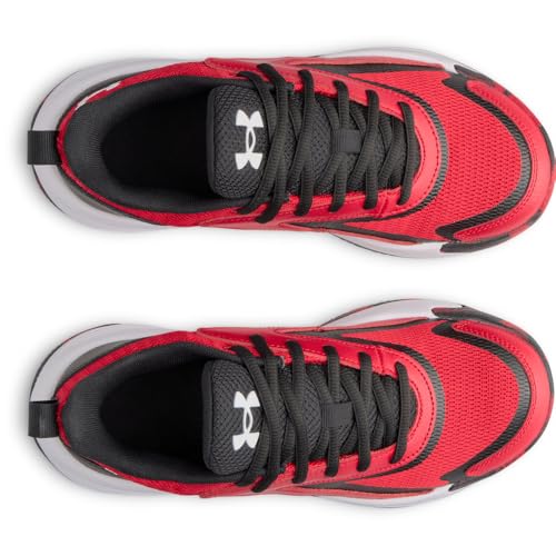 Under Armour Kids Grade School Size Lockdown 8 Basketball Shoes - Big Kid Red/Black/White