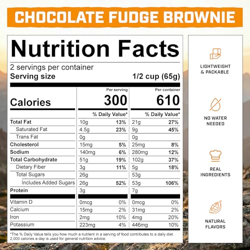 Fudge Brownie Bites - Freeze-Dried Camping Snack, 1 Pouch