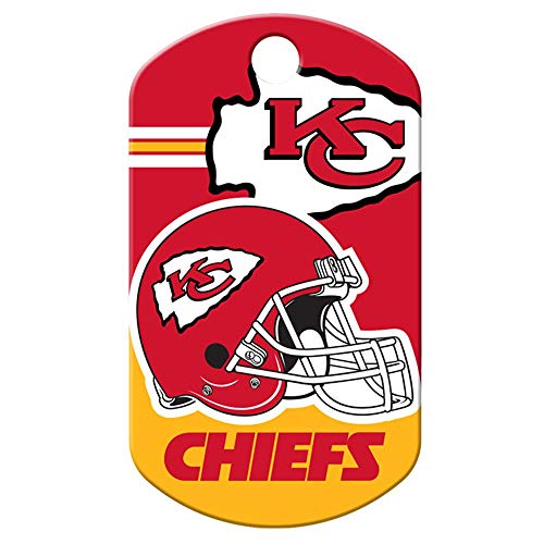 Personalized NFL Dog Tag - Custom Engraved Kansas City Chiefs