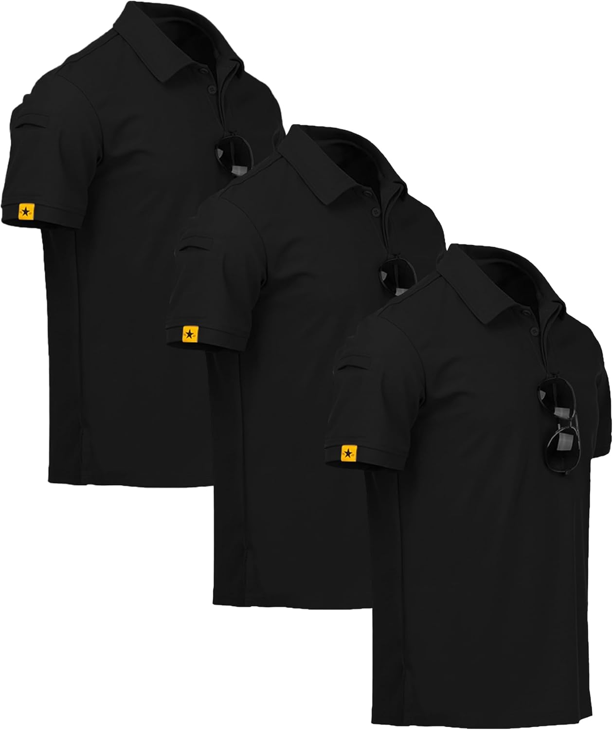 ZITY Men's Polo Shirts - 3 Pack Short Sleeve Performance Golf & Casual T-Shirts | Stylish & Comfortable