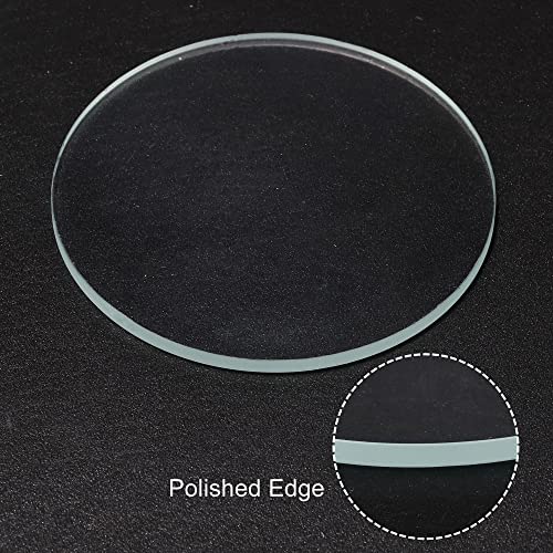 2-Inch LED Glass Lens Set with Silicone Rings - Transparent & Green