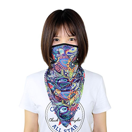 UPF 50+ Women’s Colorful Neck Gaiter Face Mask - Fcm-03