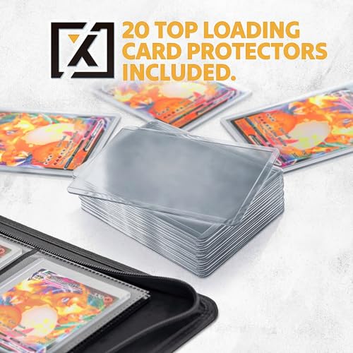 Top Load Card Binder for 252 Cards - Includes 20 Premium Cases