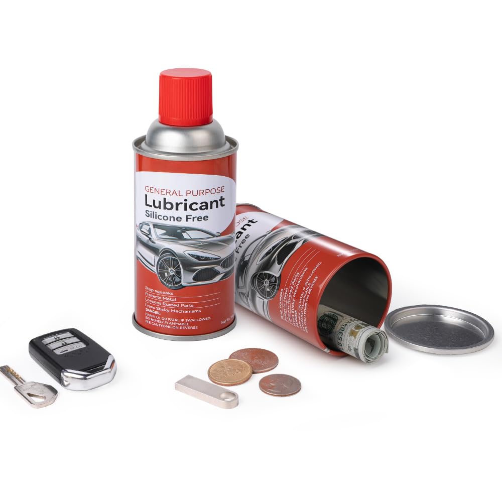 Fake Spray Can Safes Diversion Secret Stash Safes Metal Bank (Car)