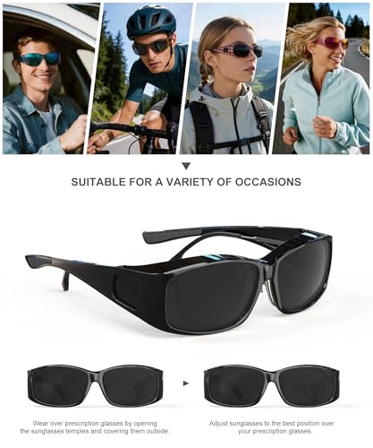 Polarized Fit-Over Sunglasses for Men & Women - A05 Leopard