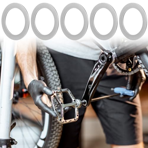 15-Pack Stainless Steel Bike Pedal Washers - 9/16 Inch