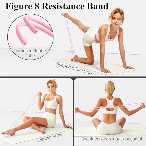 19-Piece Home Pilates Kit with Resistance Bands & Ring