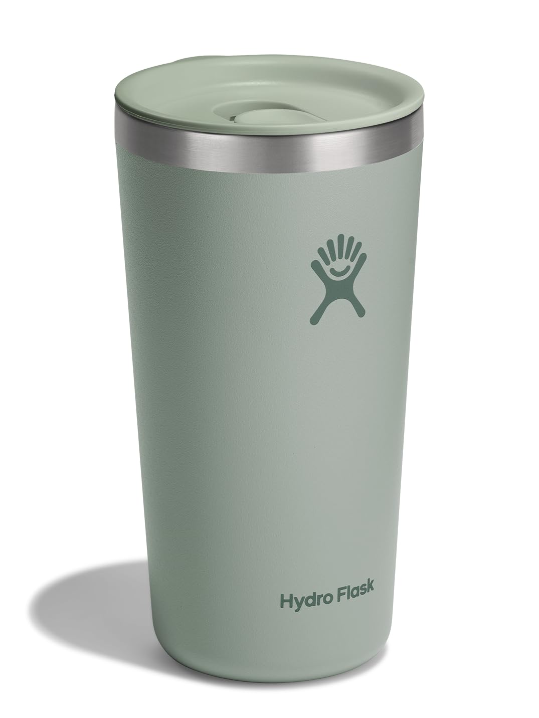 Hydro Flask All Around Tumbler Press-in Lid, Insulated Travel Mug, Stainless Steel Coffee Cup 20 Oz Agave Green