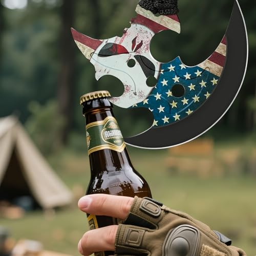 13-Inch Camping Hatchet Axe - Portable Multi-Functional Shock-Absorbing Tool for Camping & Outdoor Survival